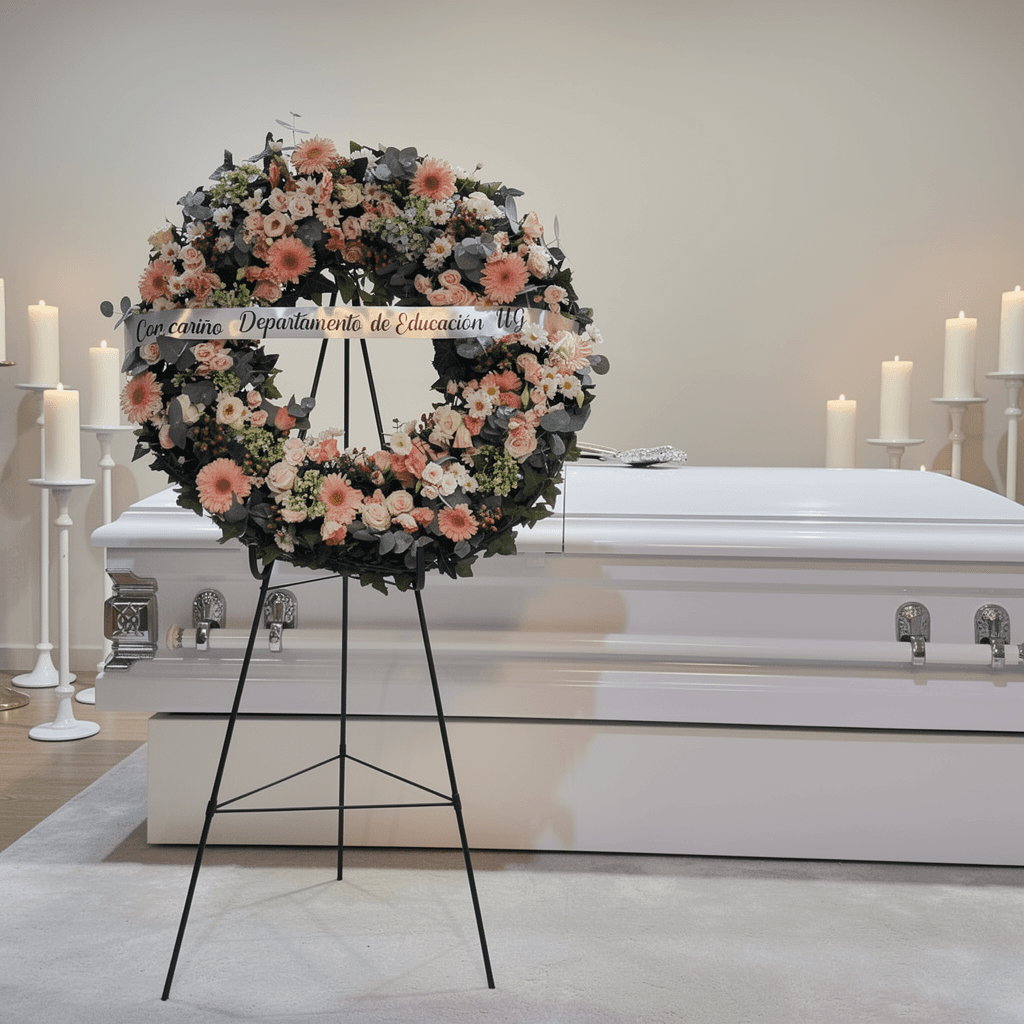 Corona fúnebre para dama
