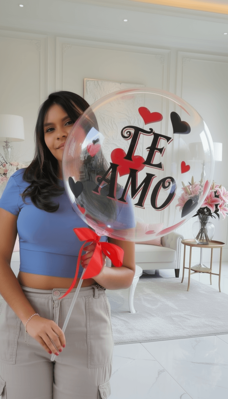 Globo burbuja mediana personalizado