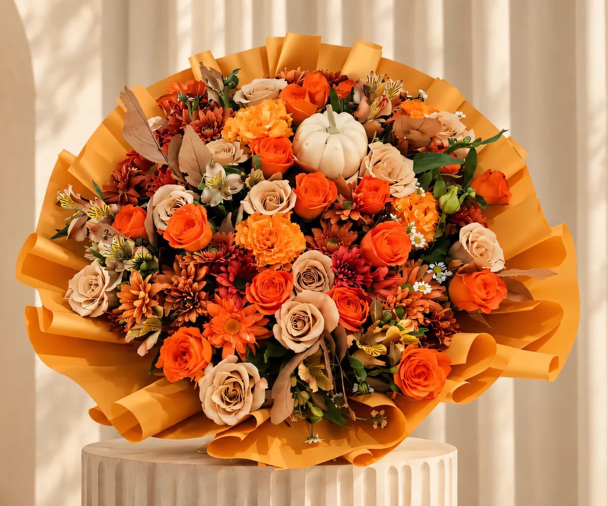 Ramo de la colección Otoño en flor de Andrea Garibay