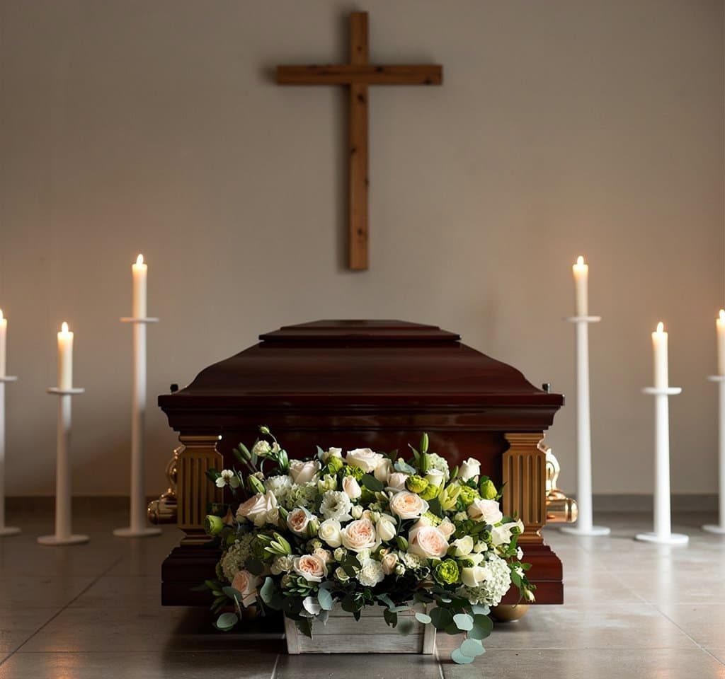 Ofrenda Paz | Arreglo Floral Fúnebre en Jardinera